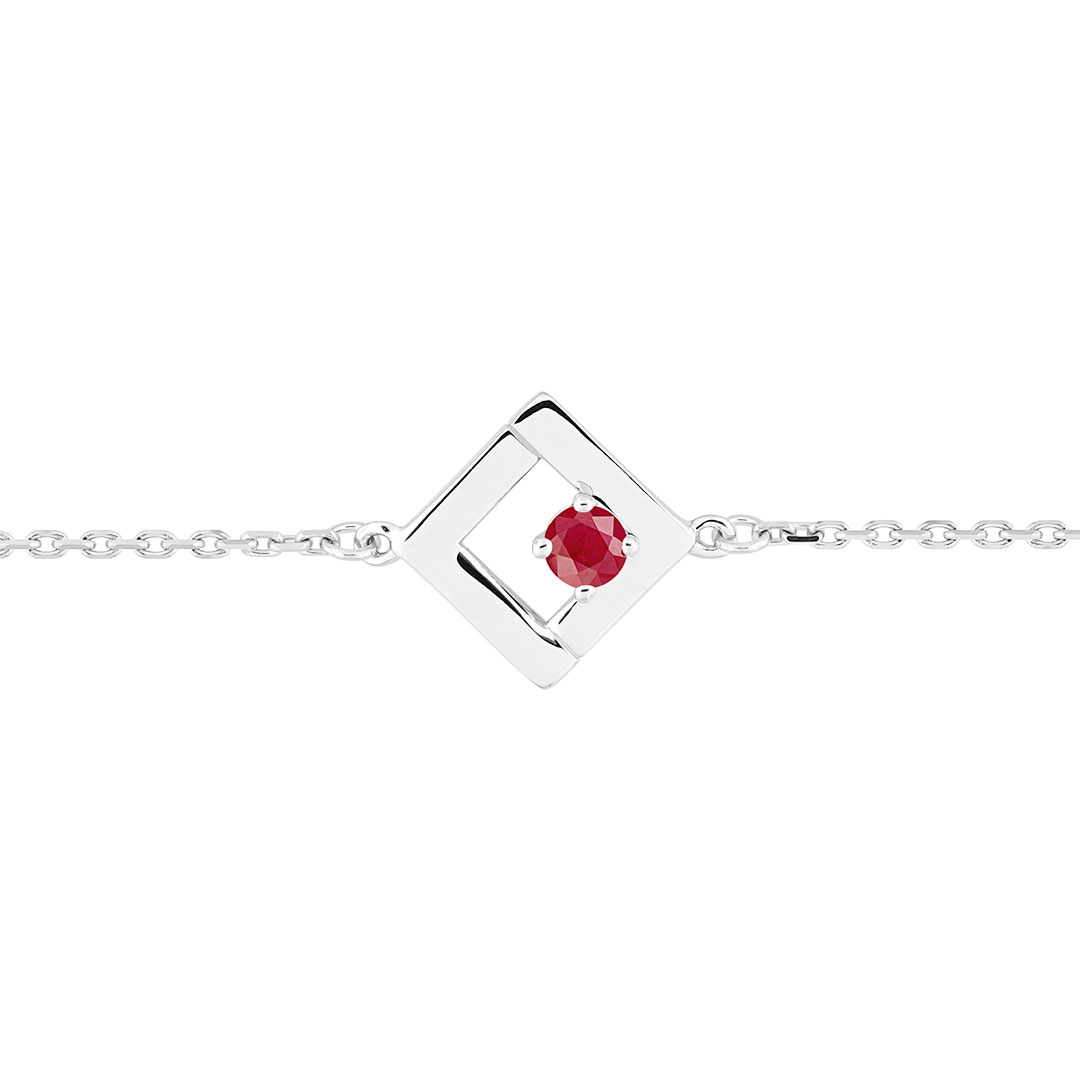 bracelet rubis or blanc