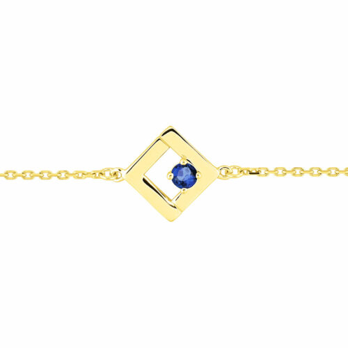 bracelet saphir or jaune