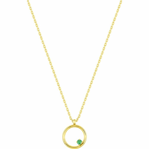 Collier cercle emeraude