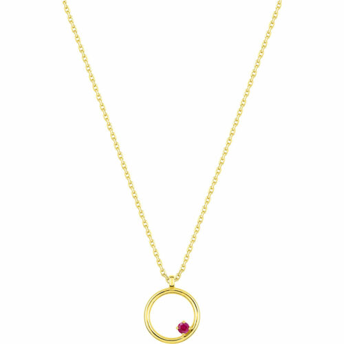 Collier cercle rubis