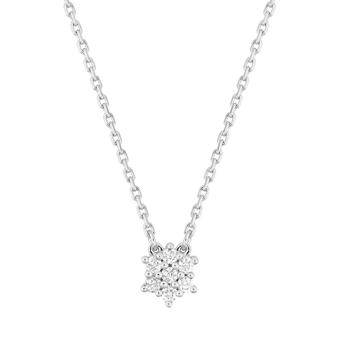 Collier fleur diamant