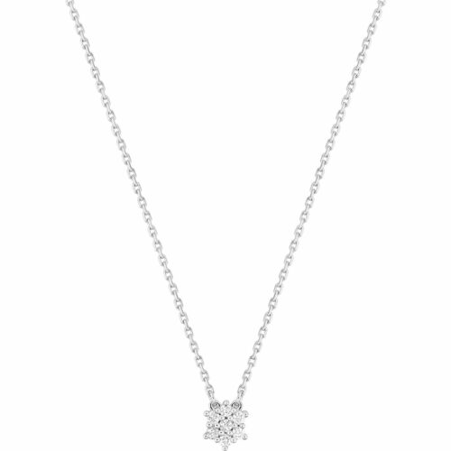 collier fleur diamant