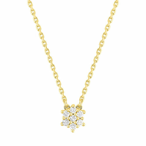 collier fleur diamant