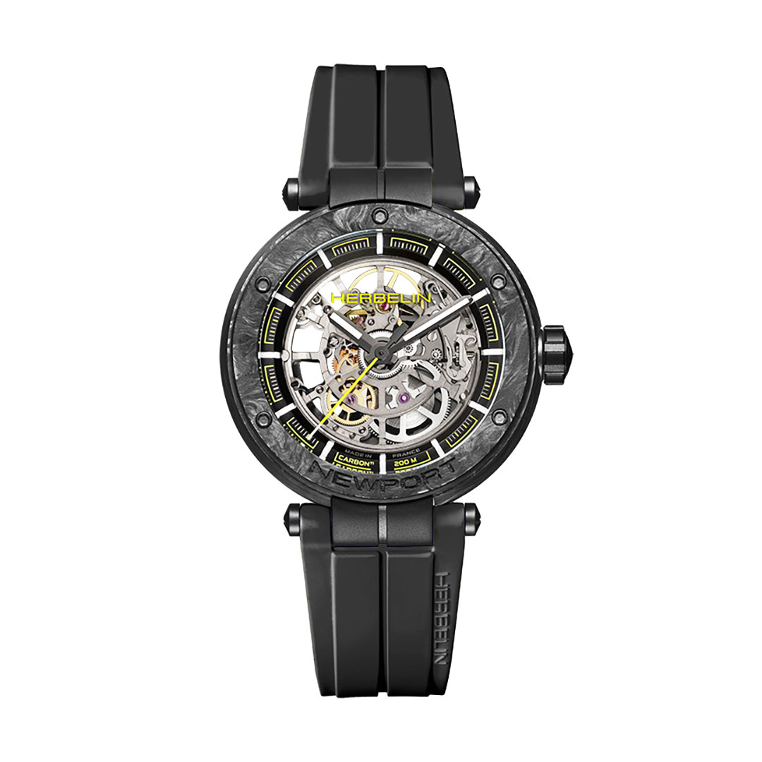 montre herbelin carbone titane squelette