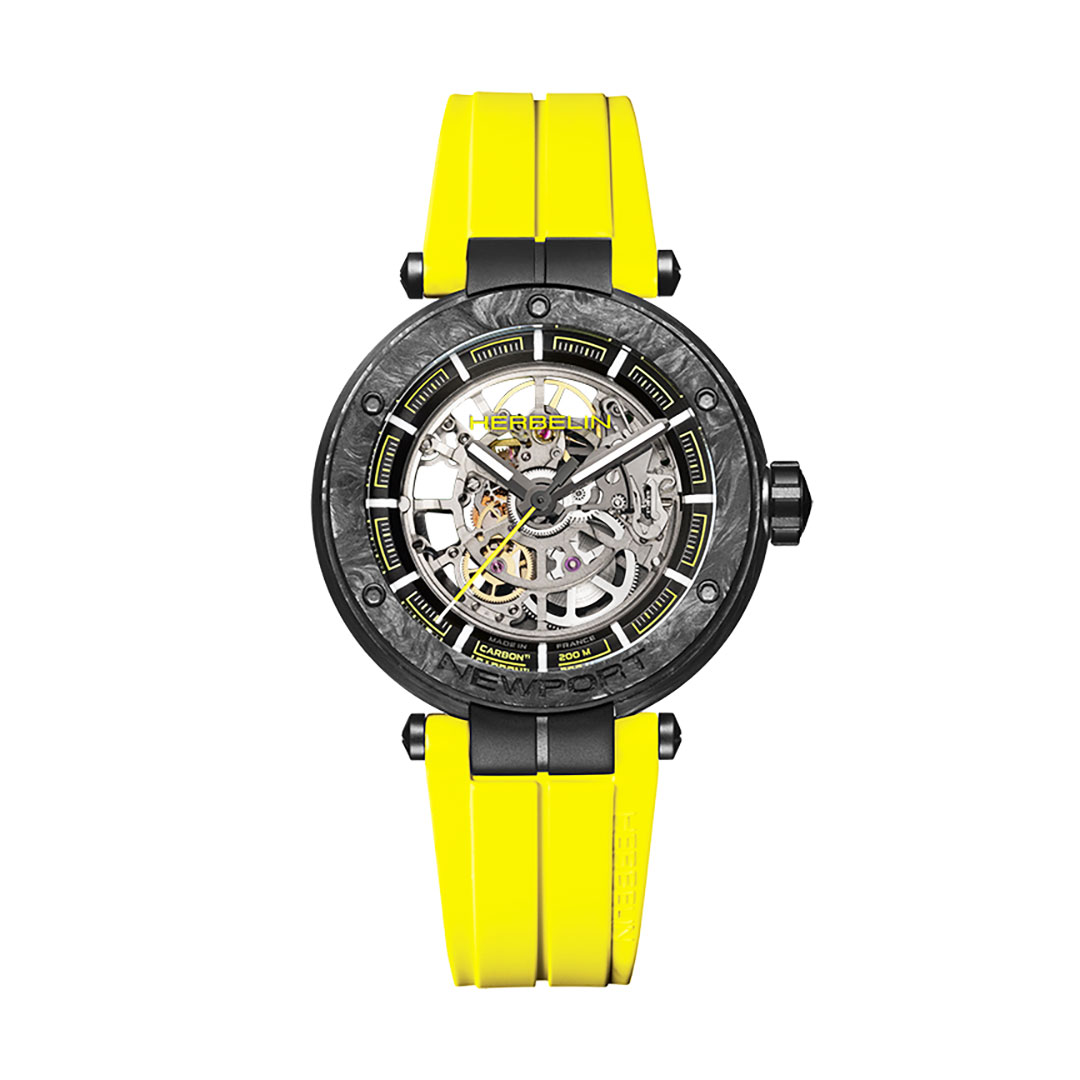 montre herbelin carbone titane squelette