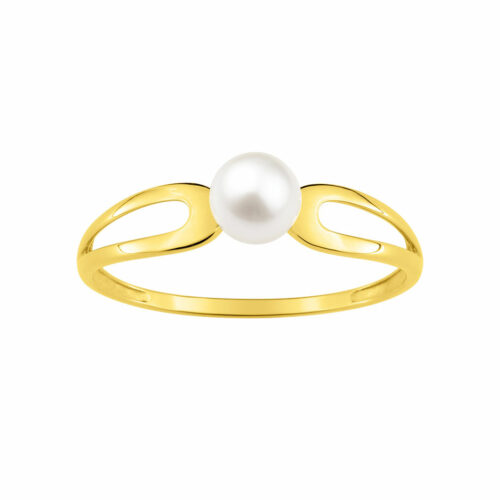 bague perle or jaune