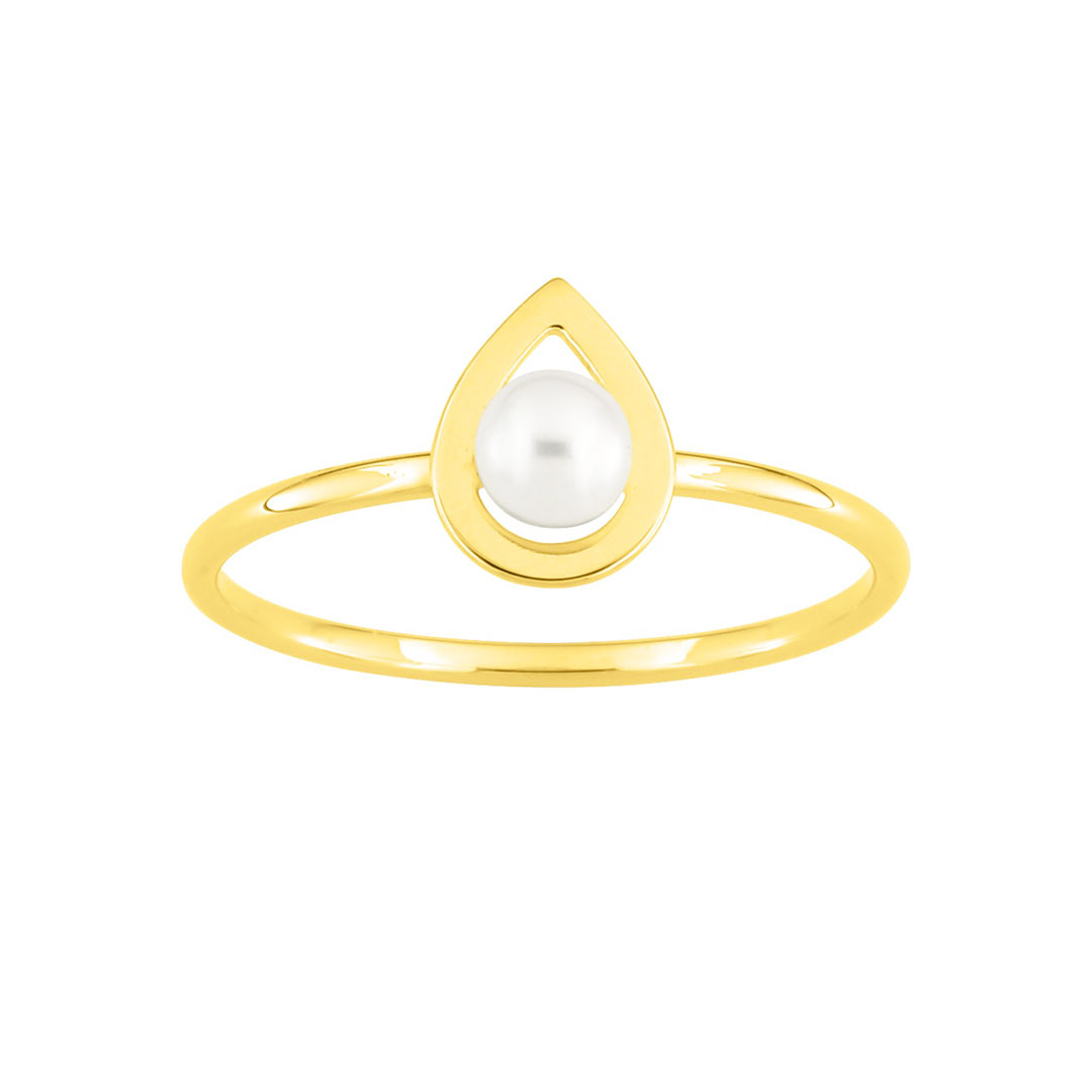 bague perle femme