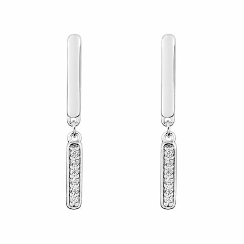 Pendantes Diamant or Blanc