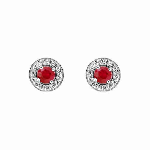 Boucles d'oreilles rubis