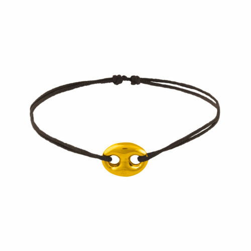 Bracelet cordon grain de café