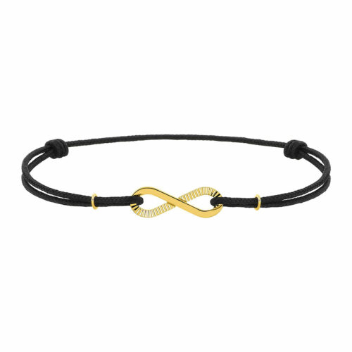 Bracelet cordon infini or