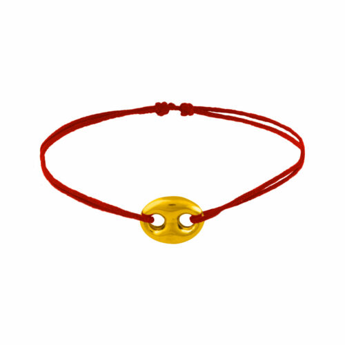 Bracelet cordon grain de café