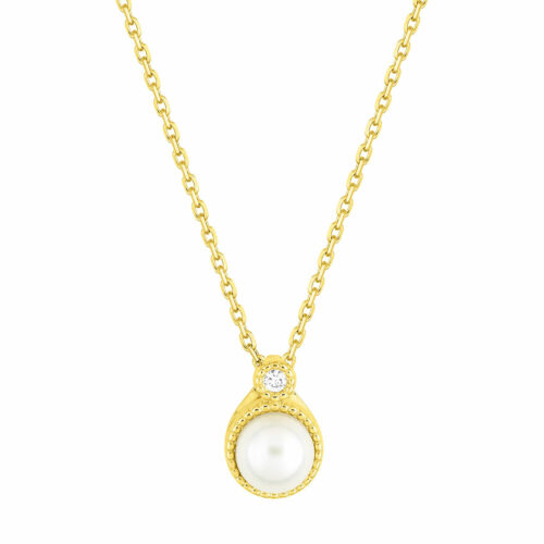 collier perle diamant