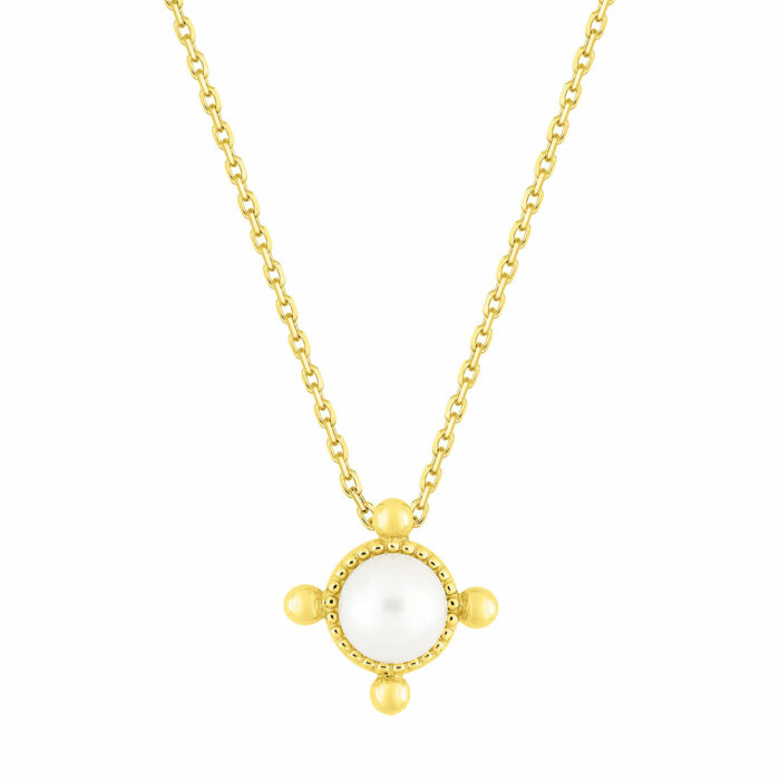 collier perle or