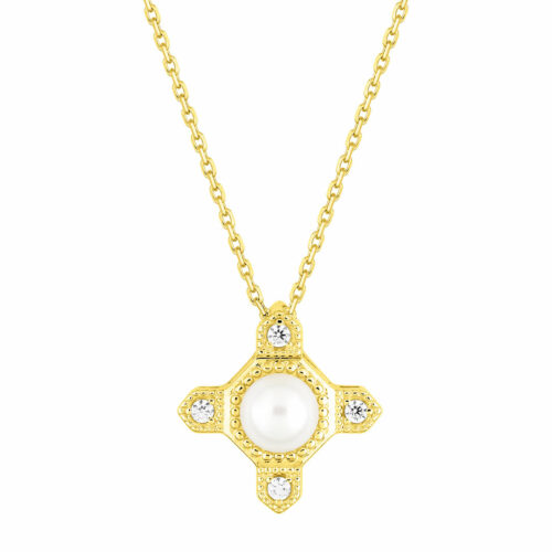 collier perle or