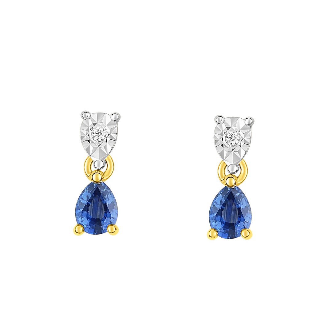 boucles d'oreilles saphir