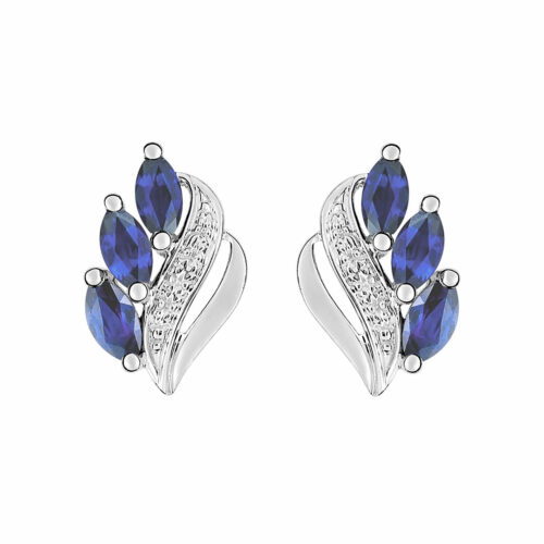 boucles d'oreilles saphir