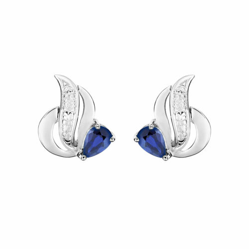 boucles d'oreilles saphir