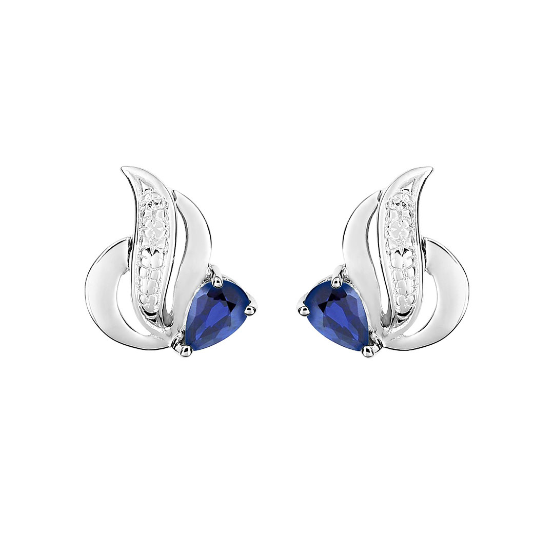 boucles d'oreilles saphir