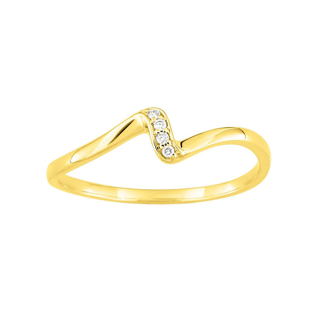 bague zig zag diamant