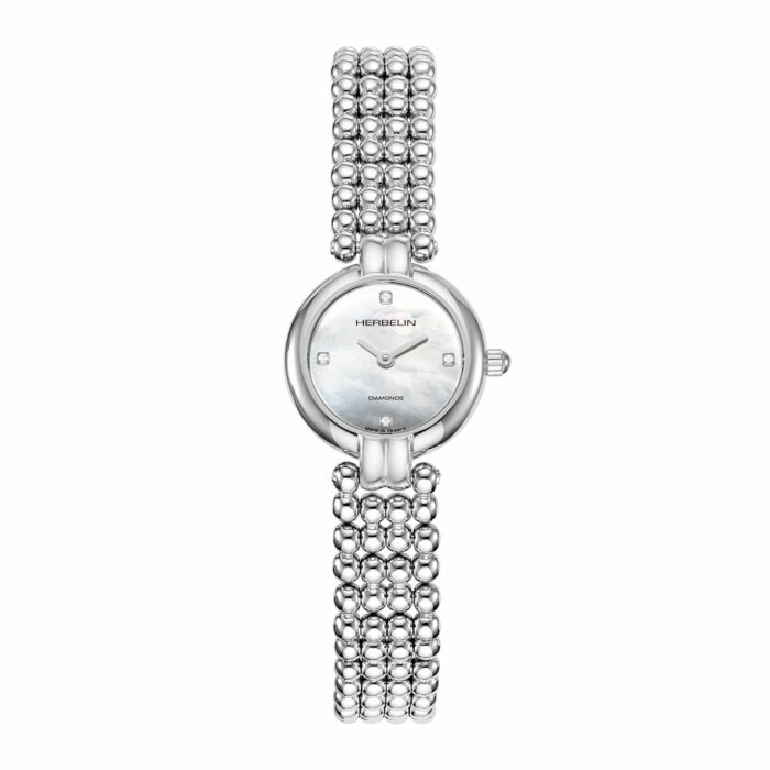 montre herbelin nacre diamants